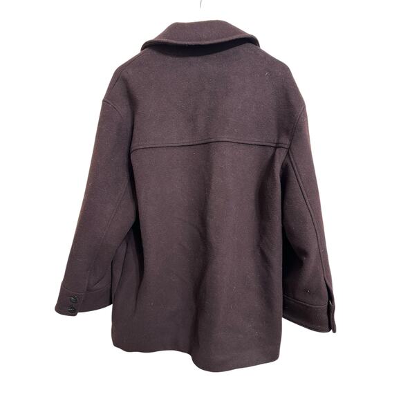 Samsøe and Samsøe Dione Overshirt Chocolate Plum size Large - Picture 6 of 6